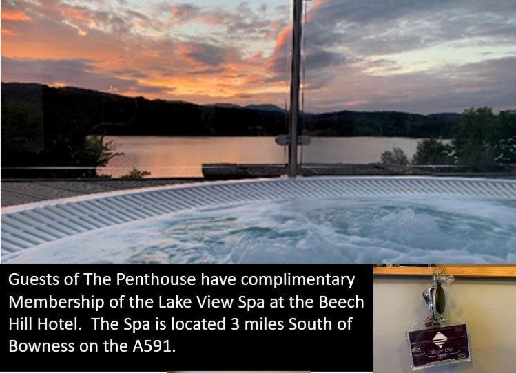 The Penthouse Bowness Luxury Loft Jacuzzi Bath & Complimentary Lakeview Spa Membership Exterior photo